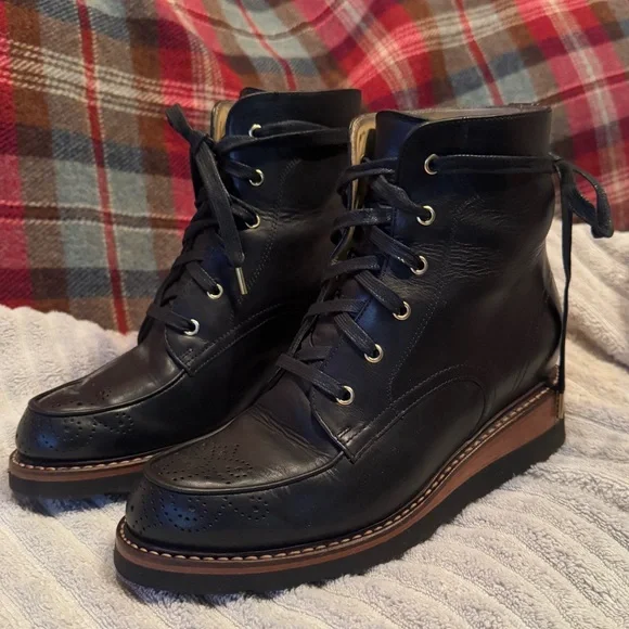 From the Office of Angela Scott Mr. Ryan wedge booties - Picture 2 of 16